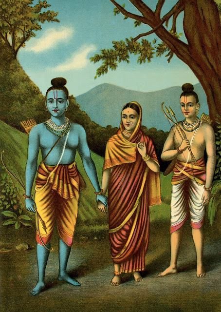 Rama,Seetha, Lakshmana, Forest