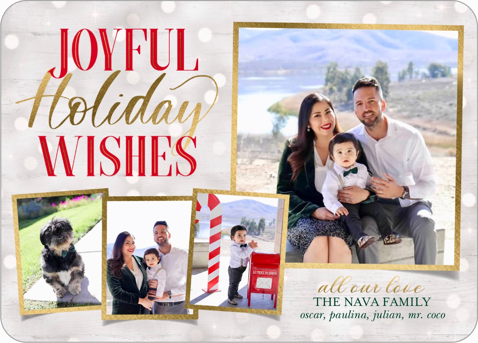 Christmas Card Idea, Latina creator family