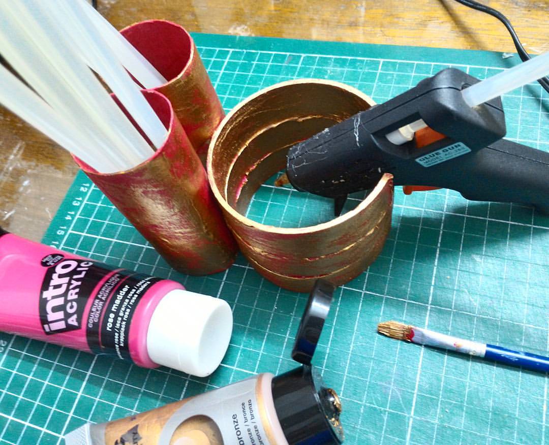 AZLINA ABDUL Handmade hot glue gun holder