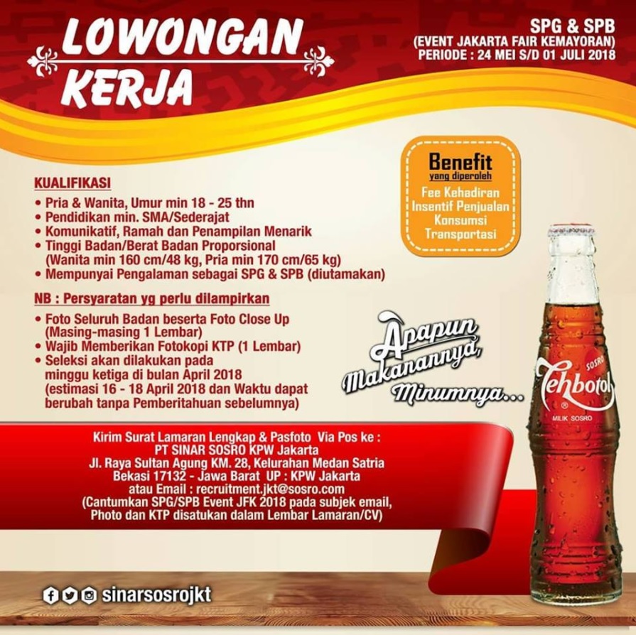 Pengalaman Sales Promotion Girl Teh Botol Sosro Event Prj 2018 Pengalaman Gaji Spg Teh Botol Sosro Event Pekan Raya Jakarta Prj 2018