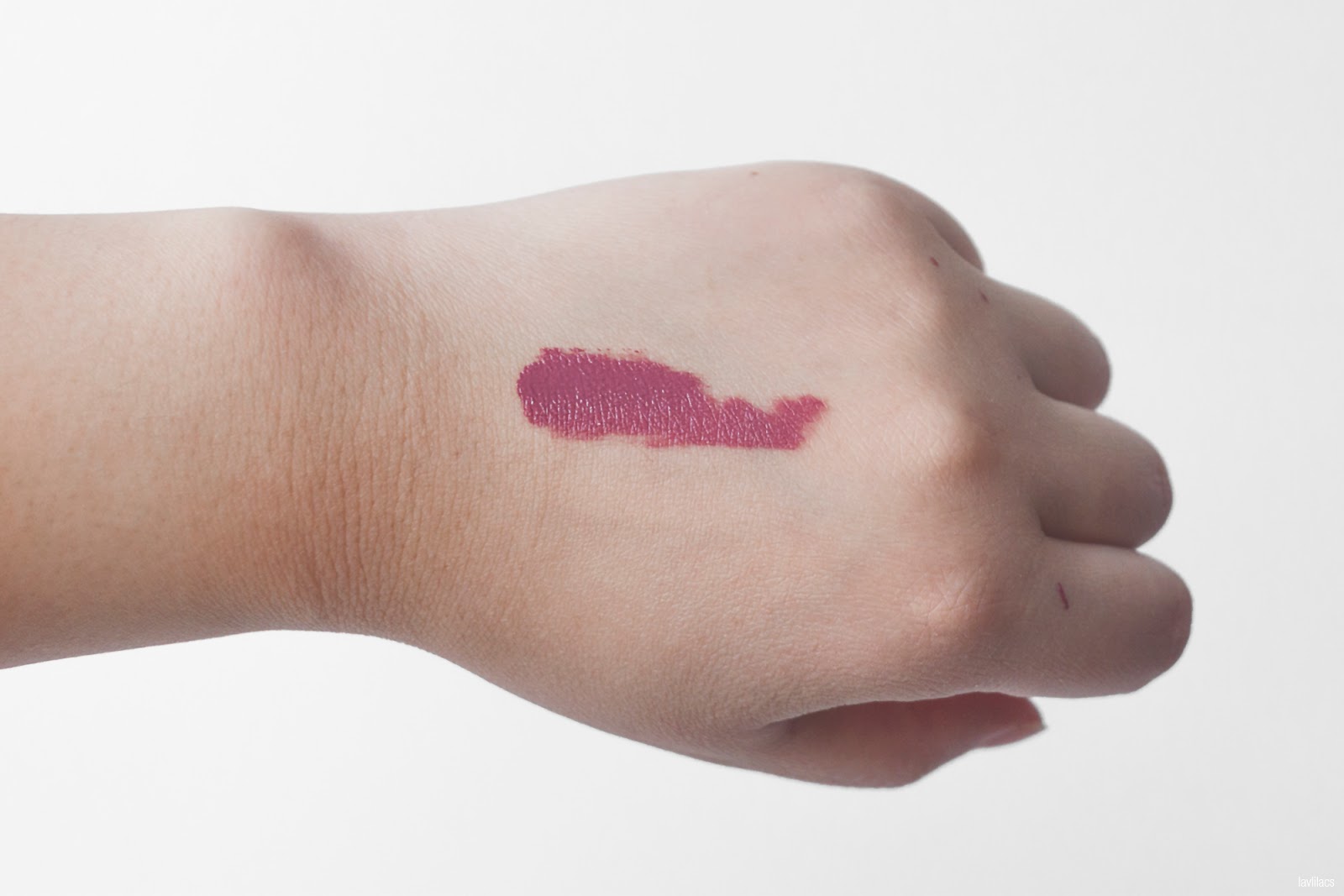 lavlilacs Review MAYBELLINE SuperStay Matte Ink Liquid Lipstick - 15 Lover hand swatch