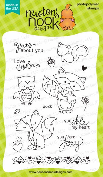 Sweetheart Tails 4 x 6 Stamp set by Newton's Nook Designs