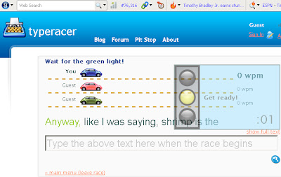 Increase your typing speed with typeracer
