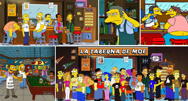 Moe's tavern en The Simpsons