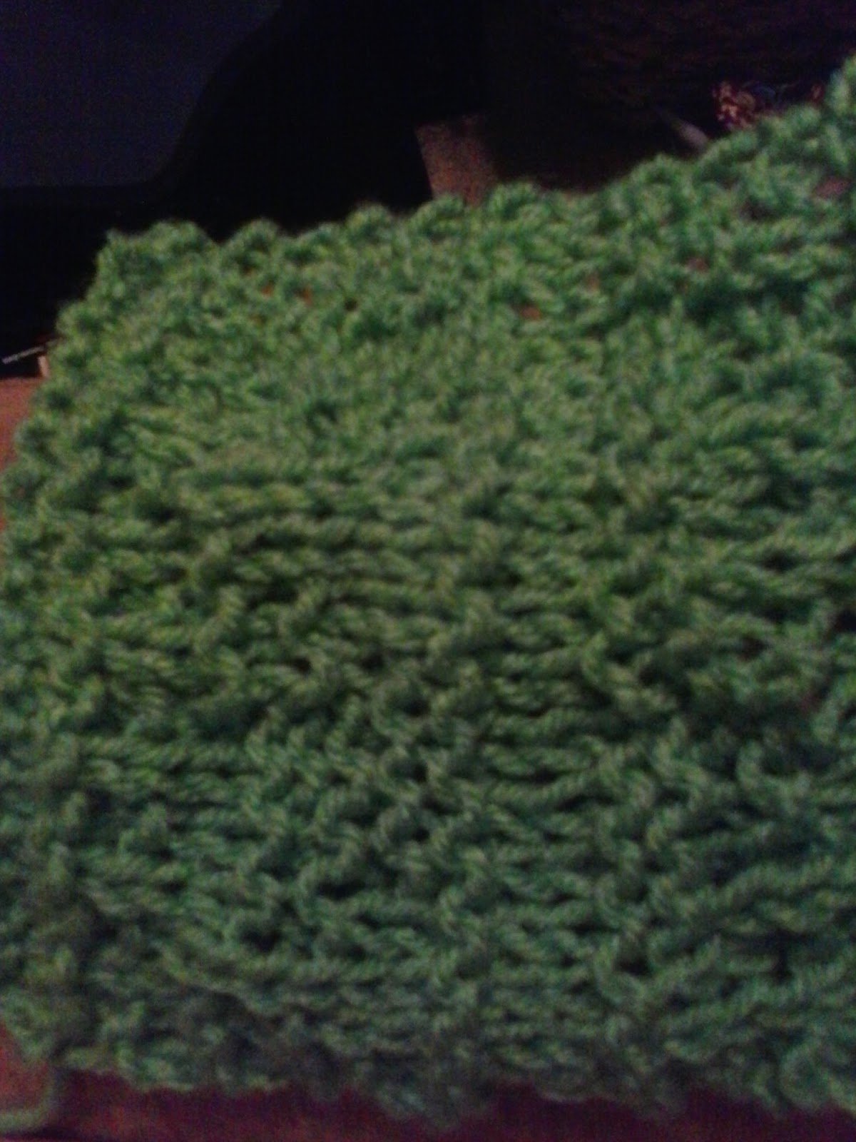 Flirty Knitting: Green Mosh Pit Coaster