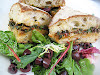 Toasted Ciabatta Sandwich with Brie, Sun-Dried Tomatoes and Pesto