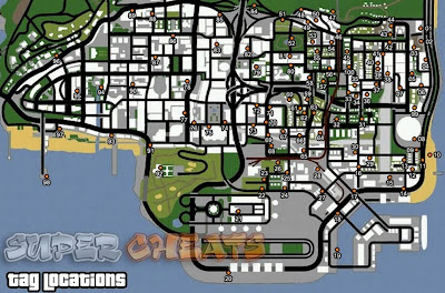 Peta lokasi GTA San Andreas