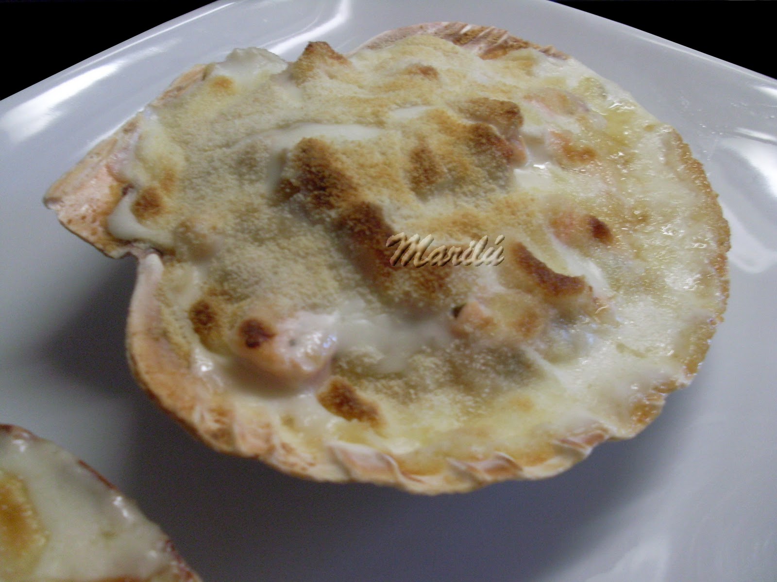 Marilú Entre Pucheros: CONCHAS DE VIEIRAS RELLENAS