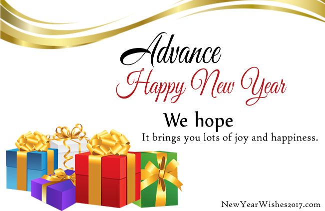 Advance Happy New Year Wishes