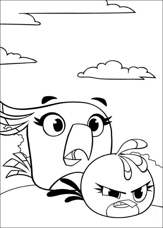 Tranh tô màu Angry Birds 08