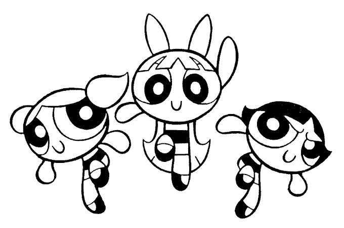 Desenhos das meninas superpoderosas para colorir, pintar, imprimir! Moldes e riscos das meninas poderosas