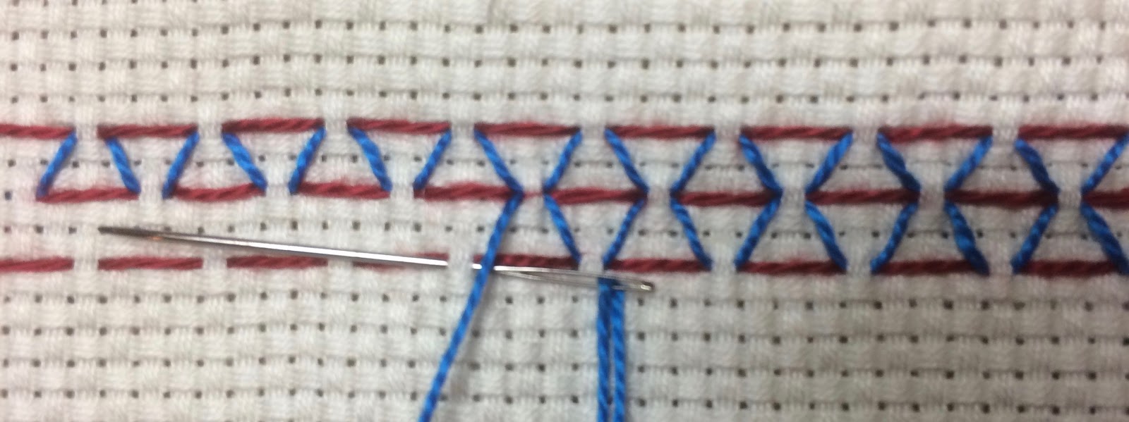 Queenie's Needlework Sunday Stitch School Lesson 10 Japanese