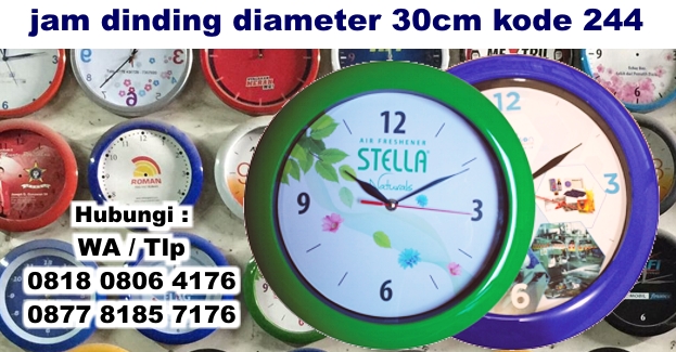Watch Video Souvenir jam dinding custom murah diameter 30 cm
