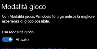 modalità gioco PC ottimizza PC giochi