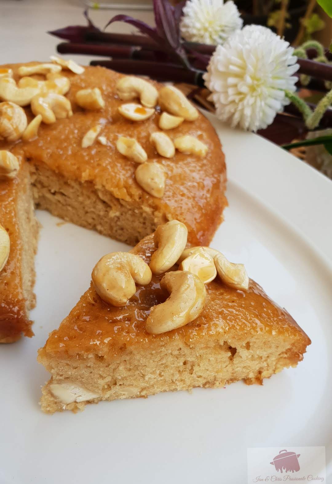 Caramel Cashew Cake