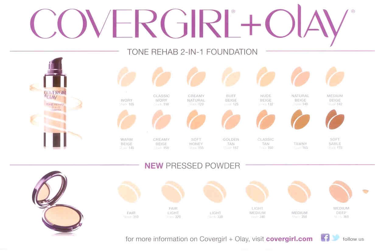 Covergirl Foundation Chart