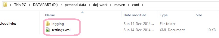 Maven Settings File