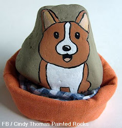 rock painted painting dogs corgi rocks animals sets simple stone dog puppies nativity board using drawing