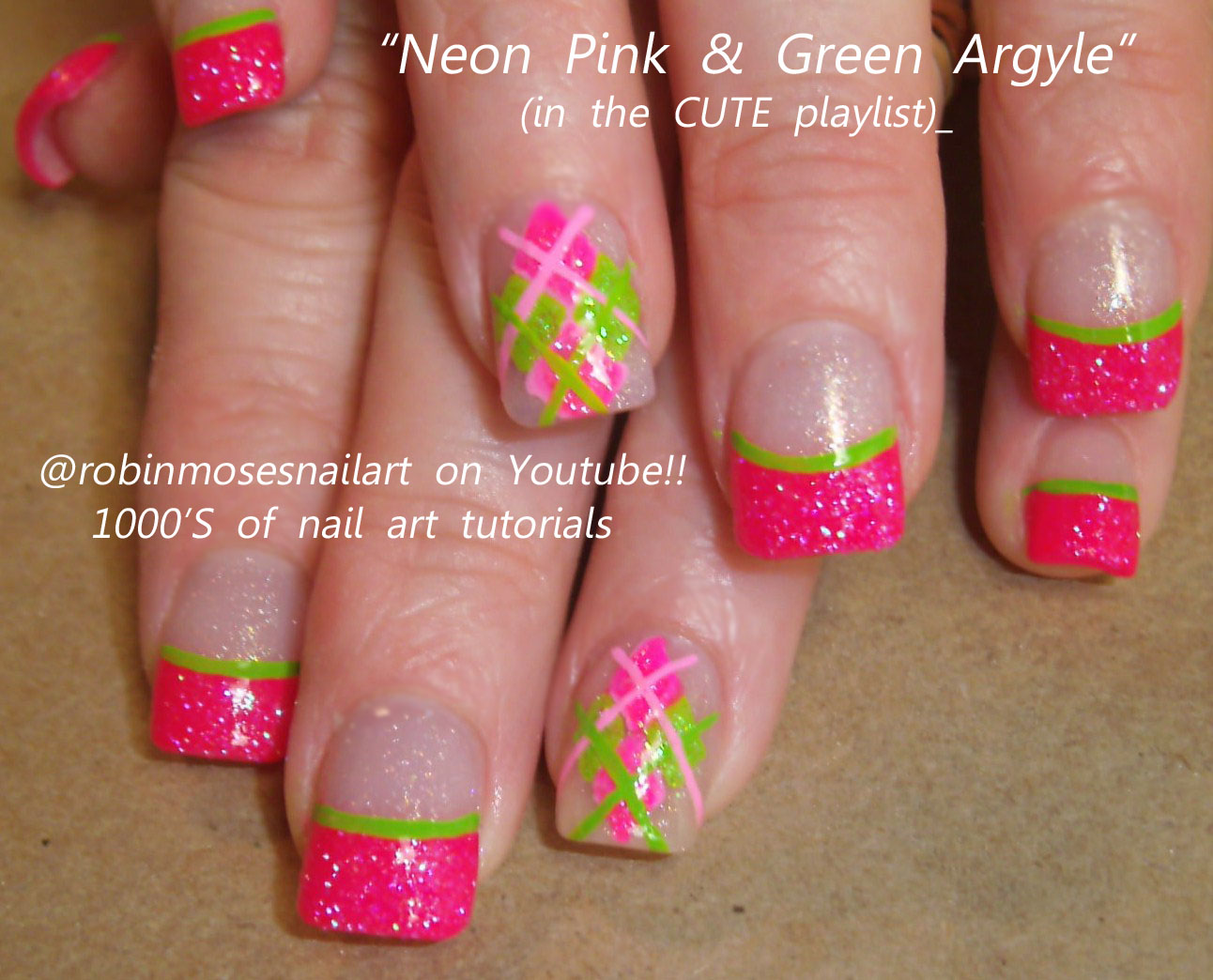 Robin Moses Nail Art - French Pink and White Nails Design - wide 6
