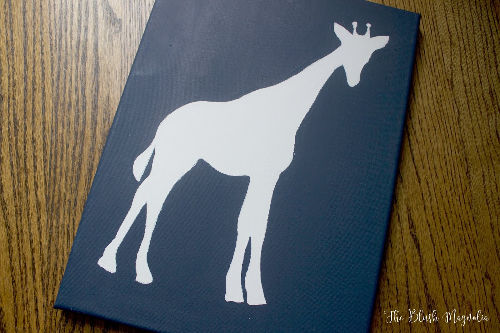 Stenciled Art for the Nursery The Blush Magnolia