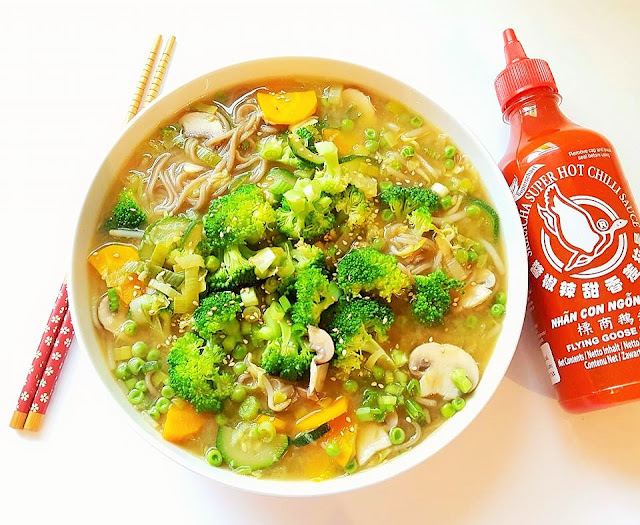 miso vegetable soup with soba noodles the gentle lentil