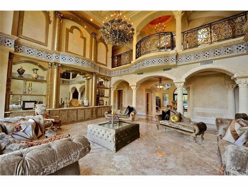 A Dramatic Opulent Residence with Magnificent Custom Ceilings and