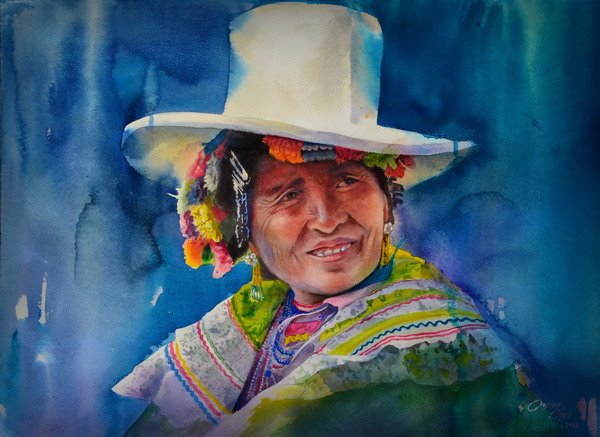 Rogger Oncoy | Watercolor Paintings | Peruvian Painter