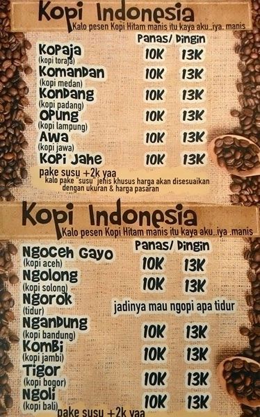 Harga Menu Warkop Masa Gitu Terbaru 2022