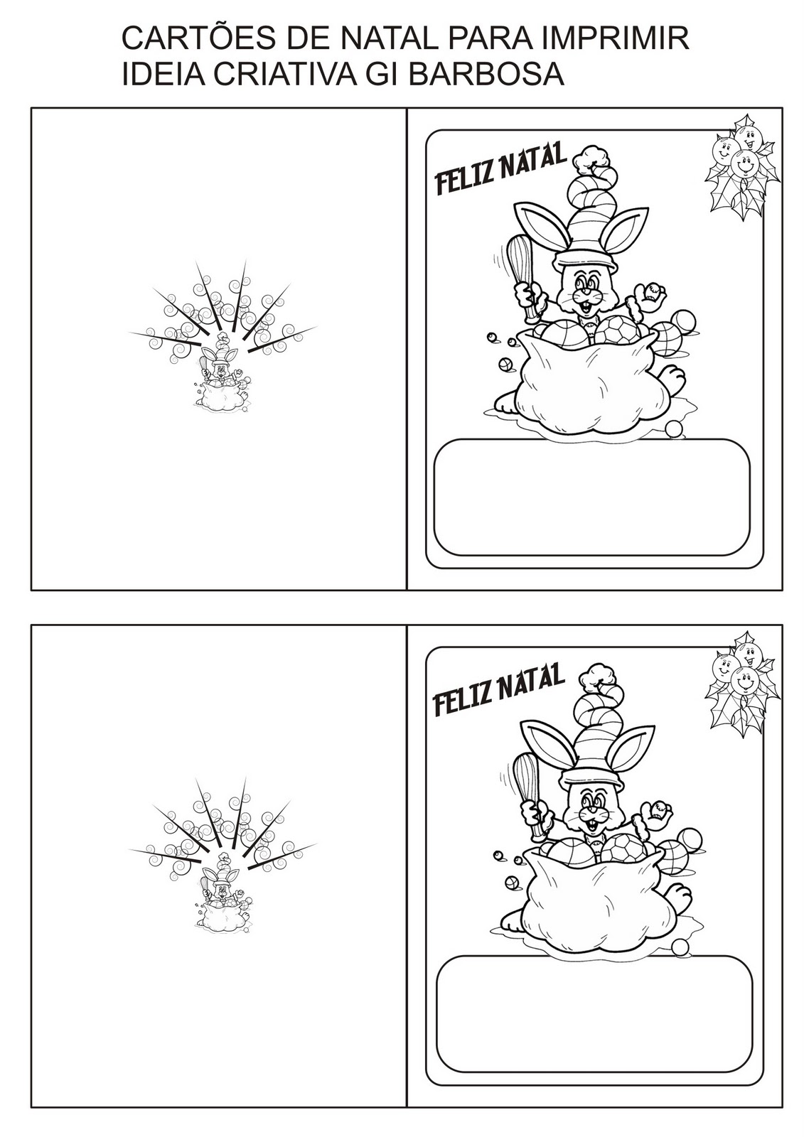 Cartao De Natal Imprimir Cartão feliz natal com papai noel. cartao de natal imprimir