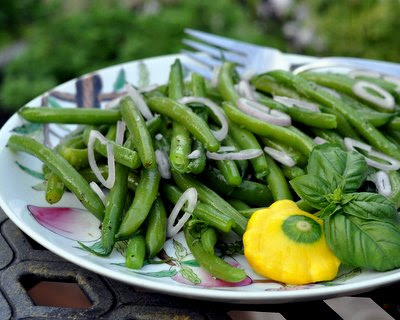 Chilled Green Bean Salad with Rosemary & Garlic Oil