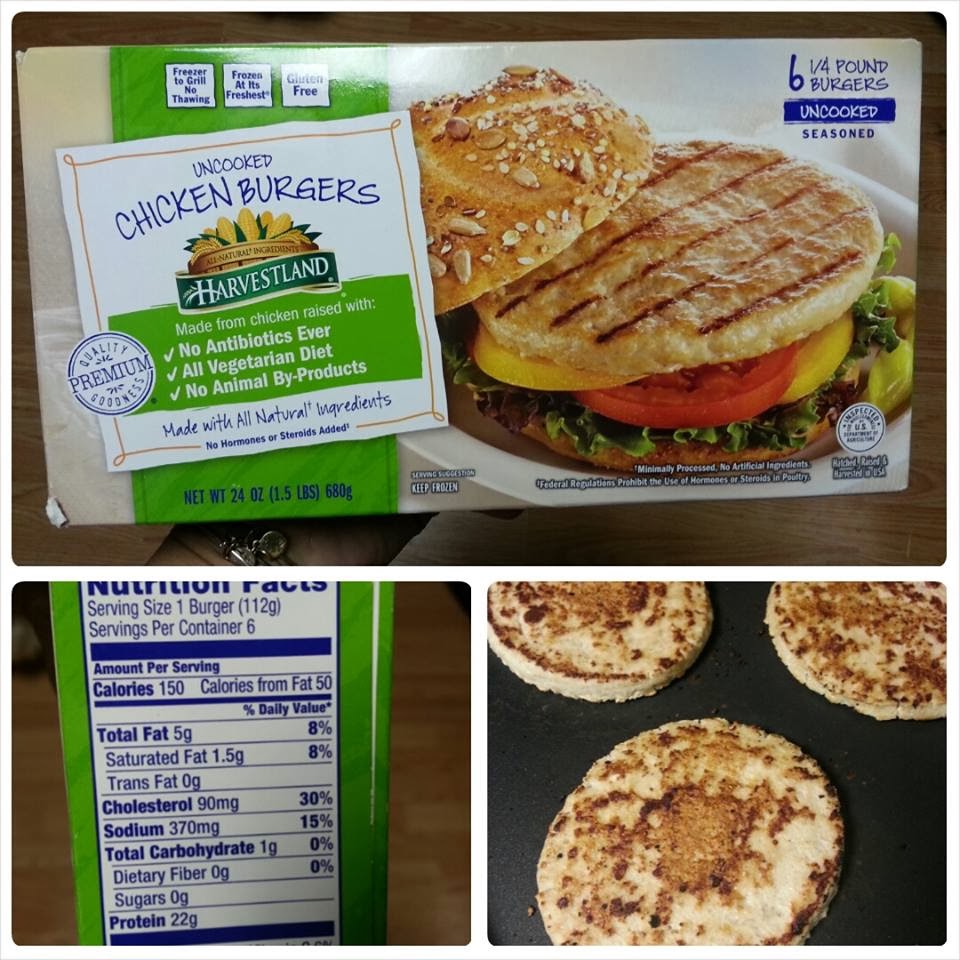 Shannon's Lightening the Load Harvestland Chicken Burgers