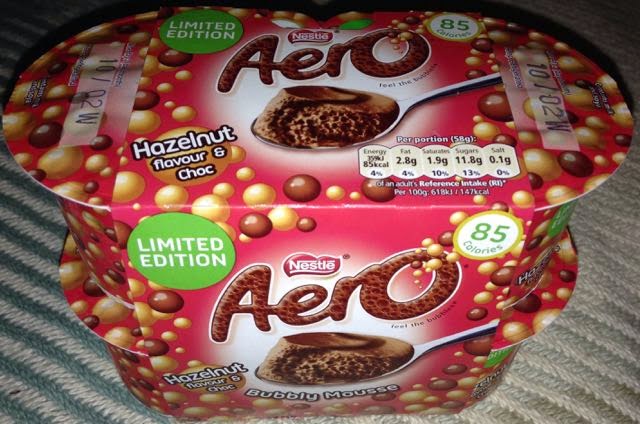 FOODSTUFF FINDS: New Limited Edition Aero Hazelnut & Choc Mousse ...