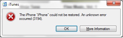 How to Easily Fix Error 3194 on iTunes iPhone Restore / Upgrade? How to Easily Fix Error 3194 on iTunes iPhone Restore / Upgrade?