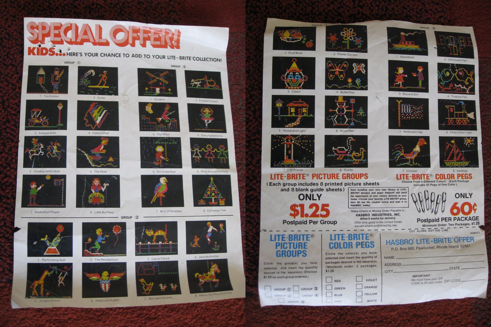 cindy derosier my creative life crafts of my childhood lite brite lite brite refill sheets