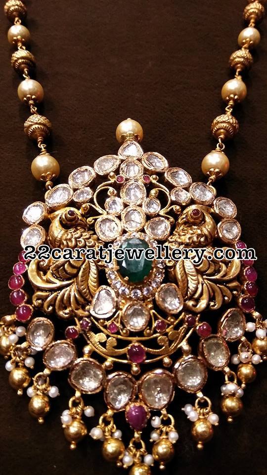 Pachi Pendant with Nakshi Balls Set - Jewellery Designs