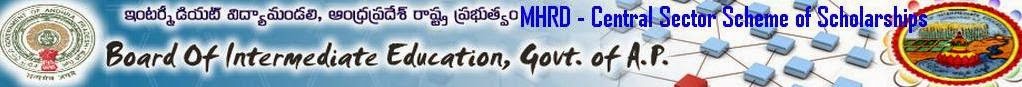 MHRD - Central Sector Scheme of Scholarships MHRD - Central Sector Scheme of Scholarships