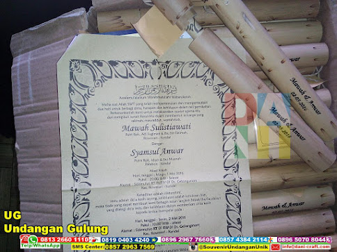 jual Undangan Gulung