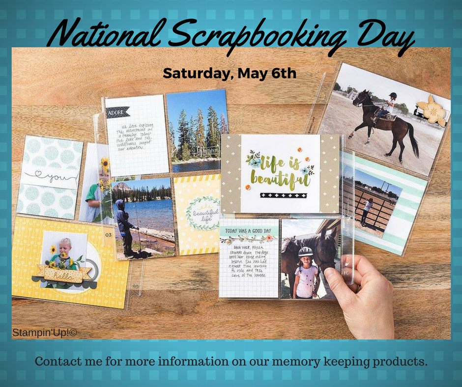 Jean's Paper Jewels National Scrapbooking Day Coming