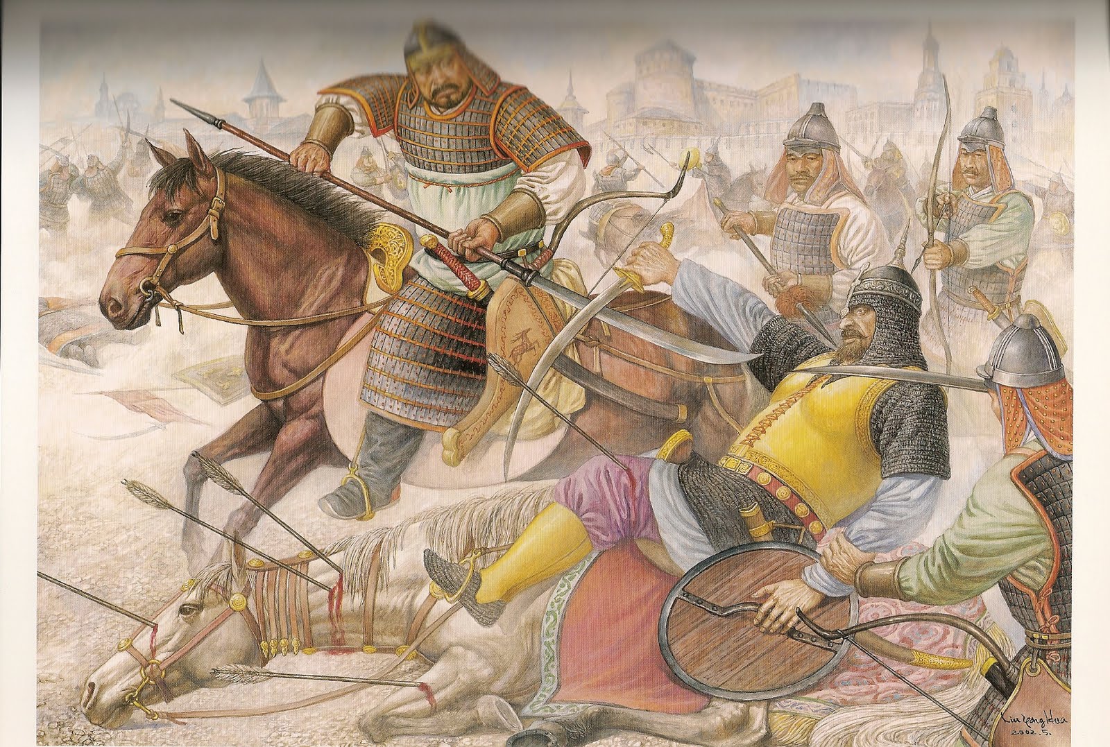 Хотя первый рейд монголов был направлен. Татаро монгольская Империя. Воины сельджуки 13 век. Армия древней Руси 13век.