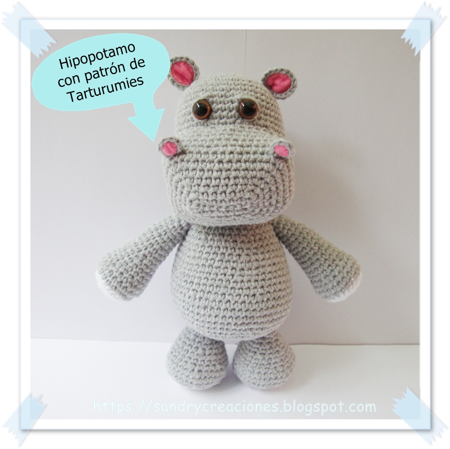 amigurumi hipopotamo paso a paso