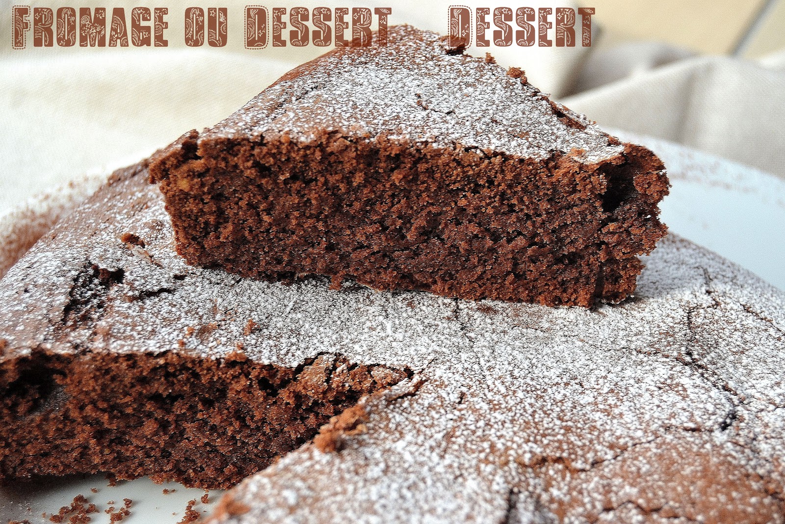 le gâteau au chocolat de Cyril Lignac