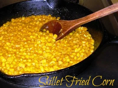 Skillet Fried Corn, easiest recipe for fried corn that makes you think you are eating fresh corn cut off the cob and then fried in a skillet with bacon grease.  Just like Grandma use to make.