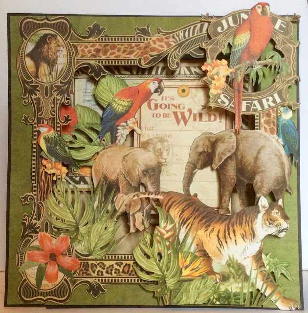 Safari Adventure Shadow Card Clare Charvill Graphic 45