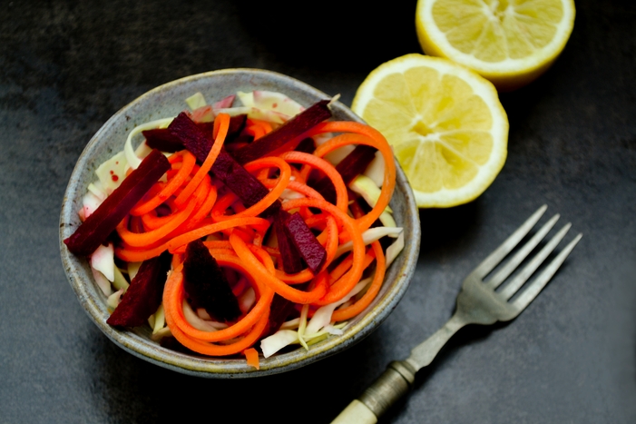 A simple Turkish salad of shredded white cabbage, carrots and beetroot sitting on a bed of salad leaves, dressed with a fruity pomegranate and lemon dressing. Utterly delicious! Don't be fooled by how simple this recipe is. It's a great one to have in your repertoire. A simple Turkish salad of shredded white cabbage, carrots and beetroot sitting on a bed of salad leaves, dressed with a fruity pomegranate and lemon dressing. Utterly delicious! Don't be fooled by how simple this recipe is. It's a great one to have in your repertoire.