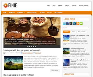 Finie blogger template