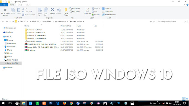 siapkan file ISO Windows 10