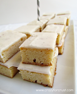 Close up pic of very vanilla bars