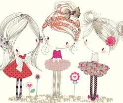 wendy burns tu posted drawings bff sisters friends drawing three girly doodles draw friend illustration textiles pretty surface bffs graphics