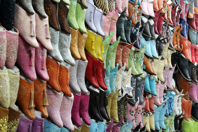 Souks de sapatos Jemaa el Fna