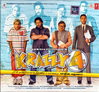 Krazzy 4 (released in 2008) - Starring Juhi Chawla, Arshad Warsi, Irrfan Khan, Suresh Menon, Dia Mirza and Rajpal Yadav